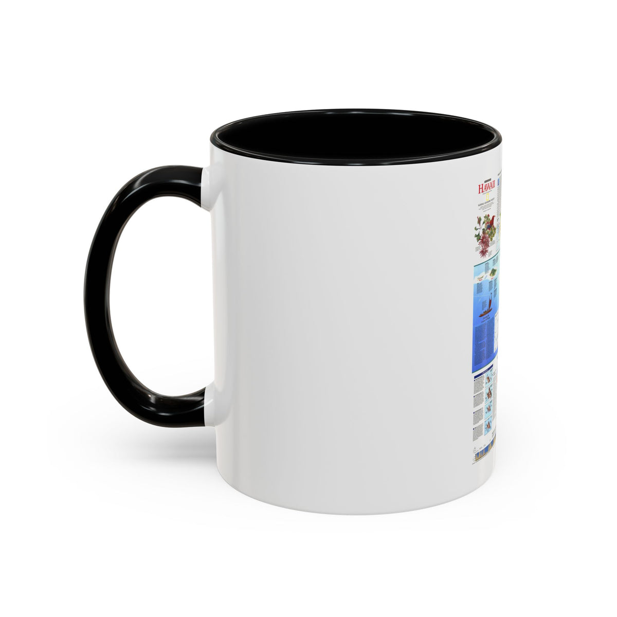 USA - Rediscovering Hawaii (1995) (Map) Accent Coffee Mug