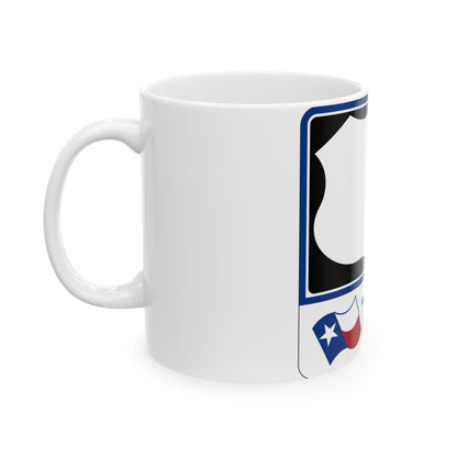 Toll Texas U.S. Highway blank (Texas) (Road Sign) White Coffee Mug