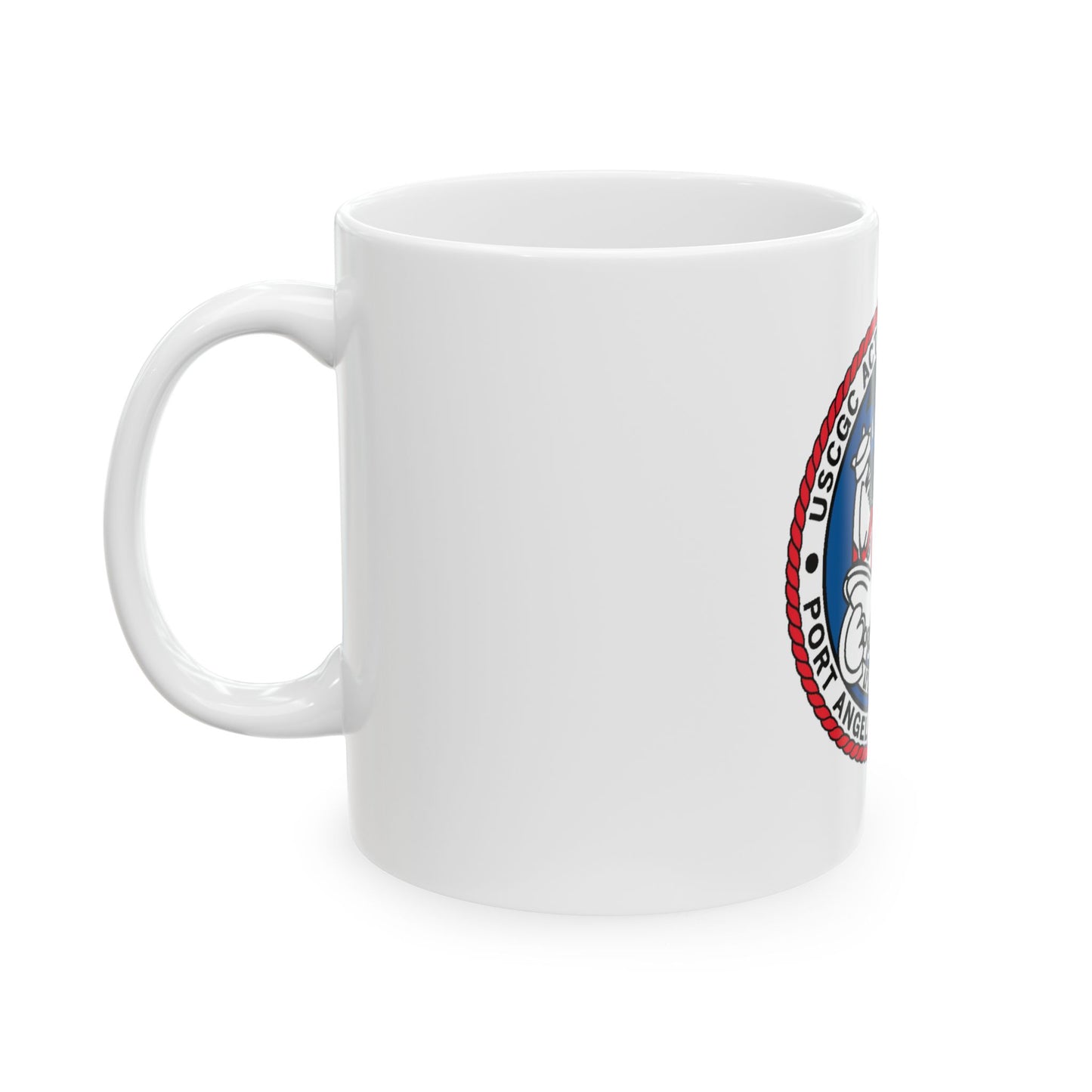 USCGC Active WMEC 618 Port Angeles WA (U.S. Coast Guard) White Coffee Mug