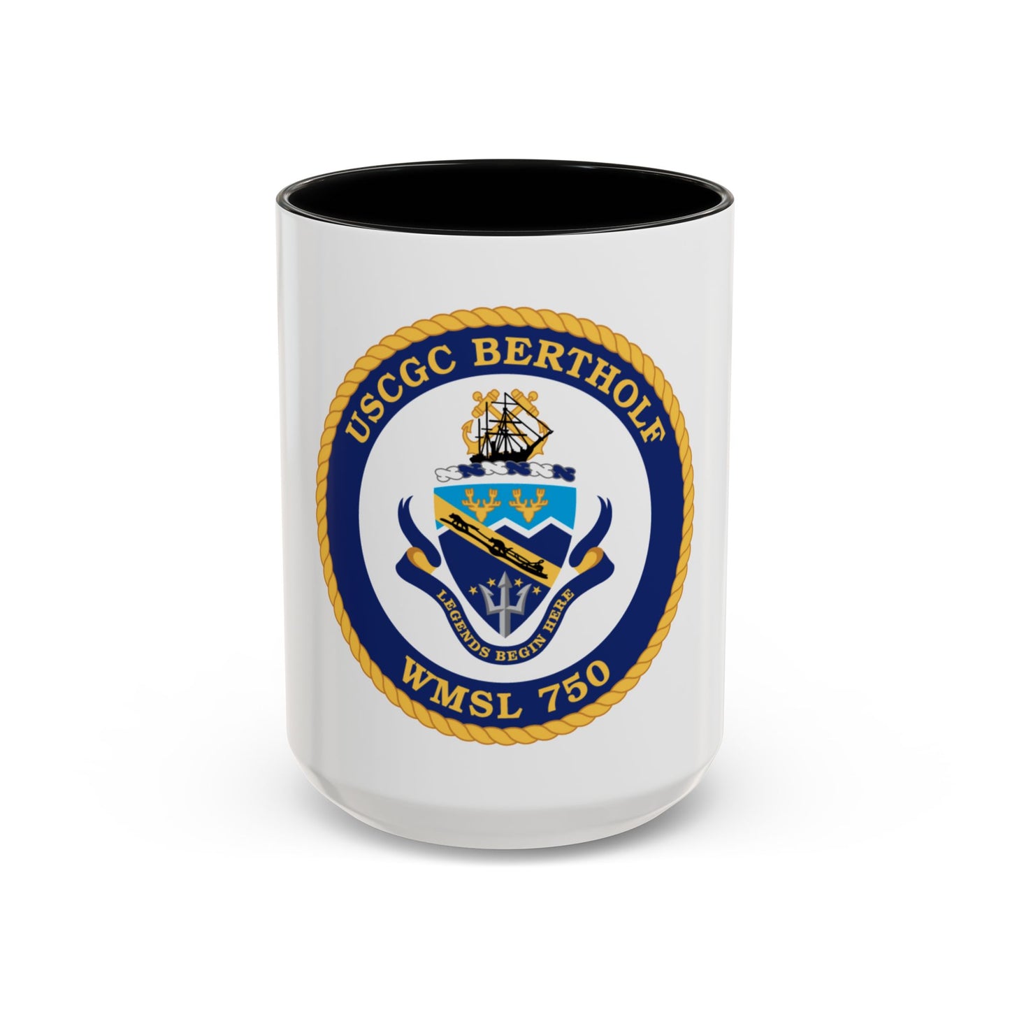 USCGC Bertholf WMSL 750 (U.S. Coast Guard) Accent Coffee Mug