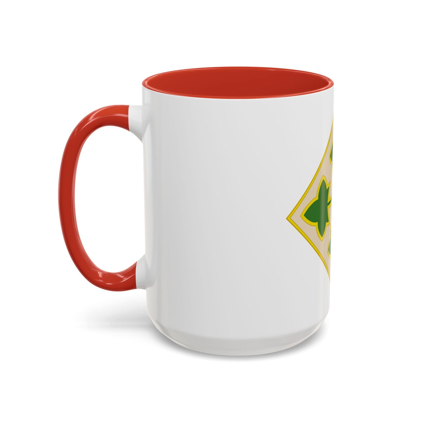 4th Infantry Division CSIB2 (U.S. Army) Accent Coffee Mug