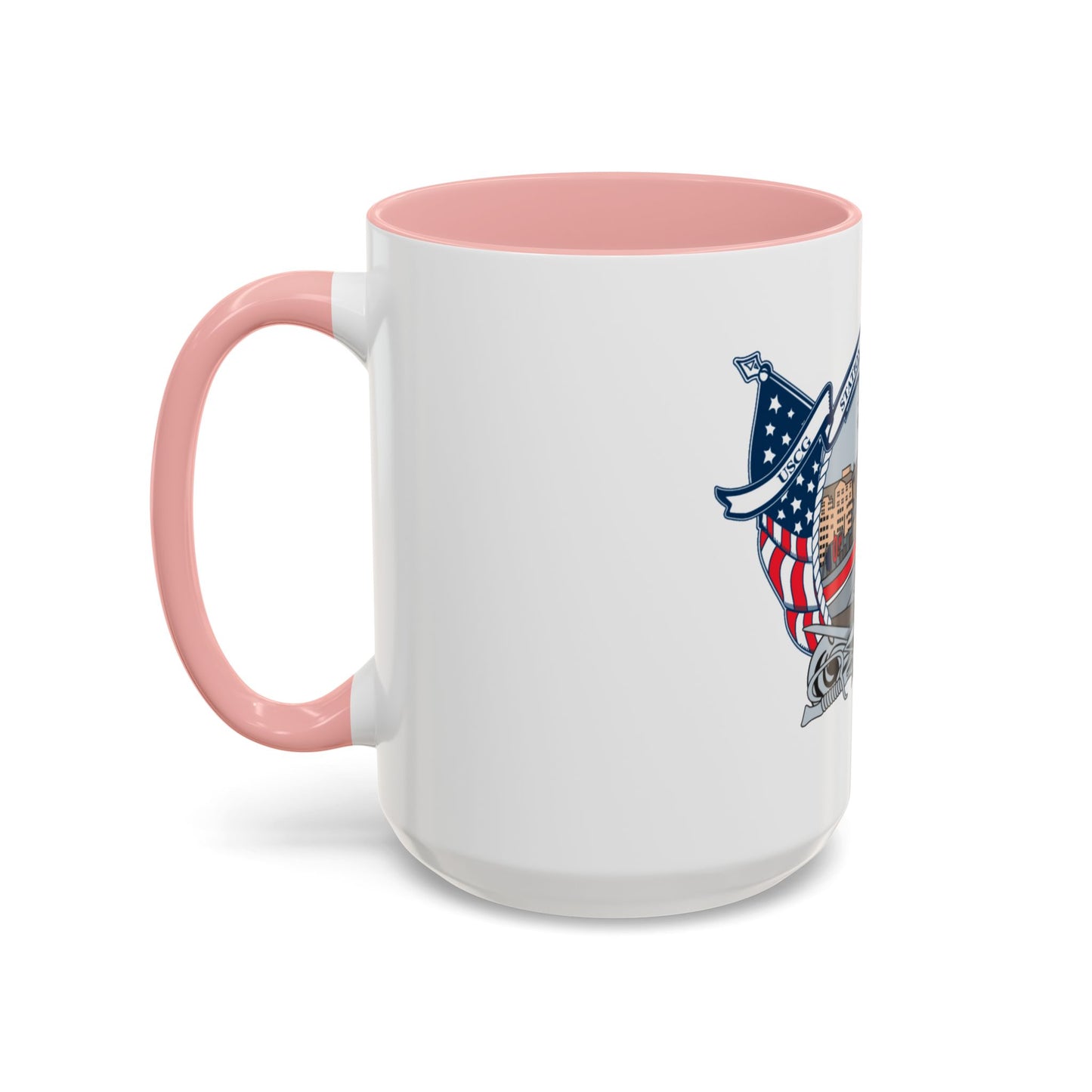 USCG Station Boston (U.S. Coast Guard) Accent Coffee Mug