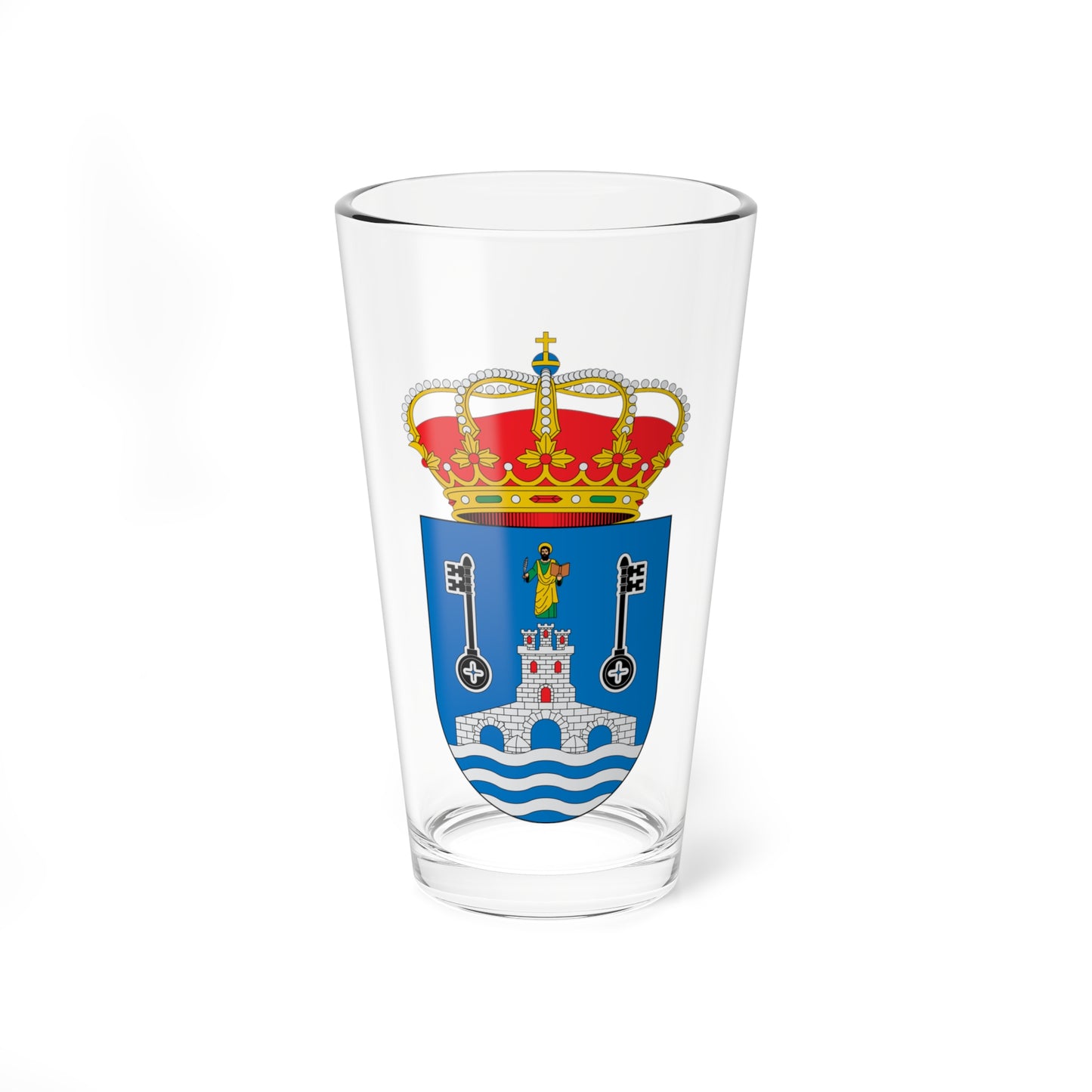 Escudo de Alcalá de Guadaíra Sevilla (Spain) (Coat of Arms) Pint Glass 16oz