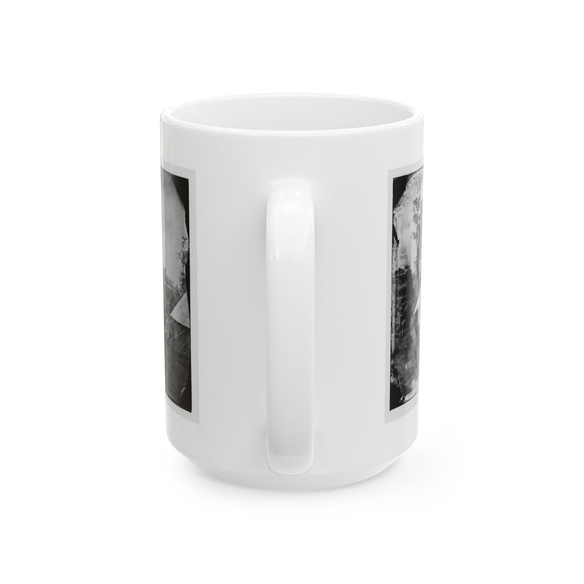 Antietam, Md. Gen. Randolph B. Marcy With Officers And Civilians At Army Of The Potomac Headquarters (U.S. Civil War) White Coffee Mug