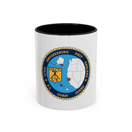 USCG Civil Eng Unit Oakland (U.S. Coast Guard) Accent Coffee Mug