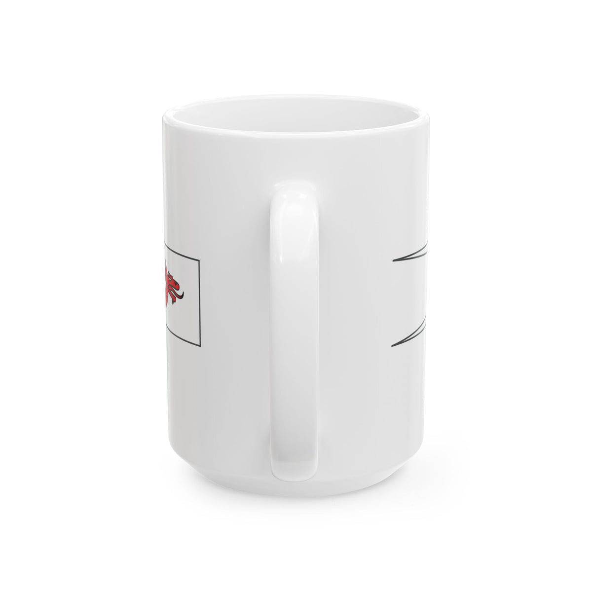 Drapeau-banniere-dragon (Belgium) White Coffee Mug
