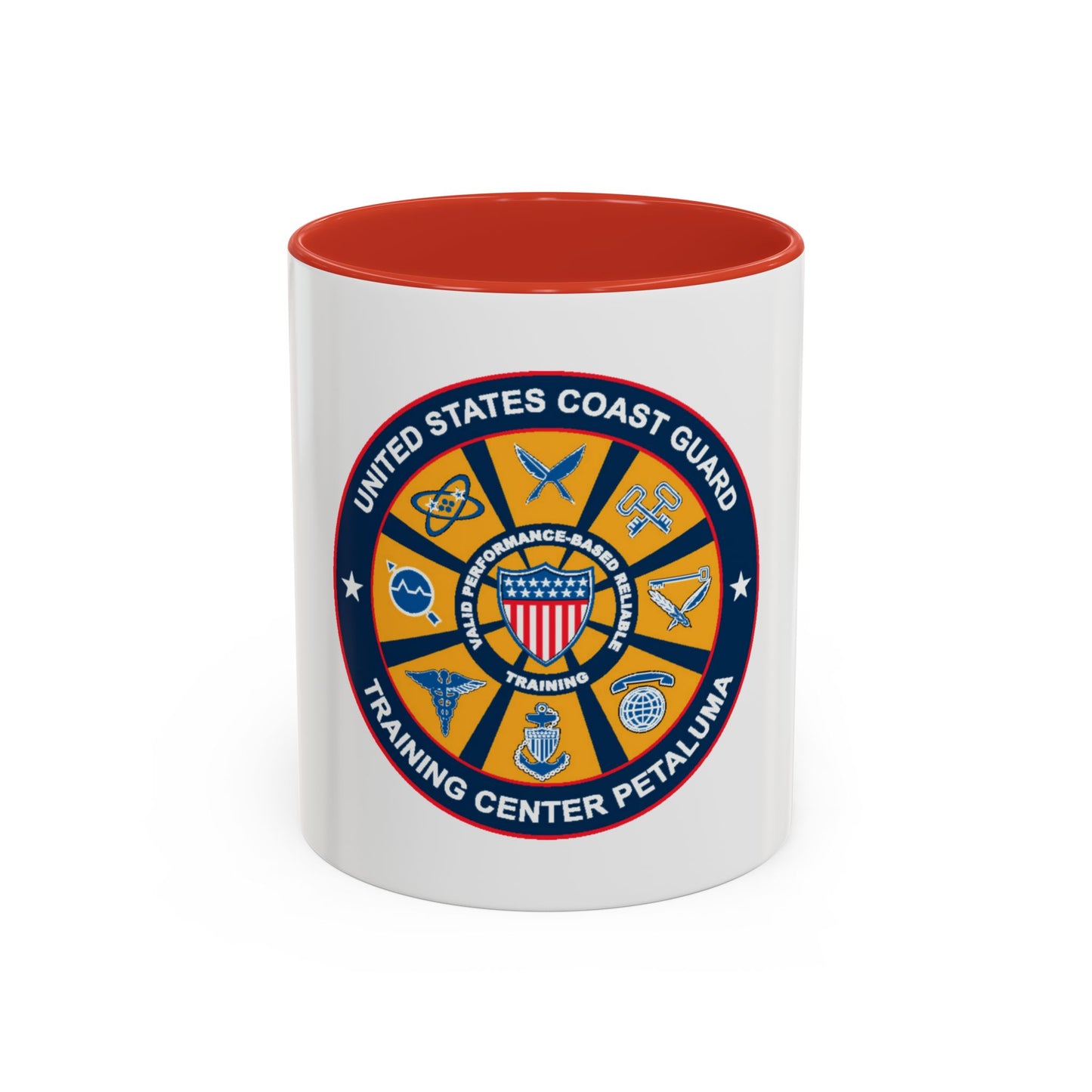 USCG Training Center Petaluma (U.S. Coast Guard) Accent Coffee Mug