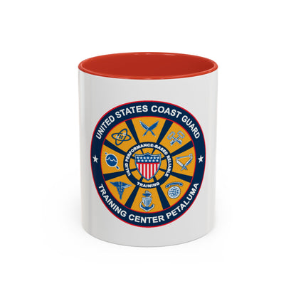USCG Training Center Petaluma (U.S. Coast Guard) Accent Coffee Mug