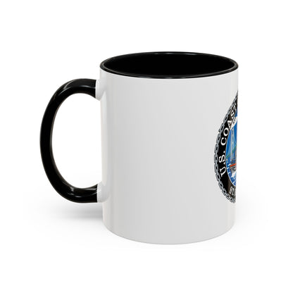 USCG Station St Ignace MI (U.S. Coast Guard) Accent Coffee Mug
