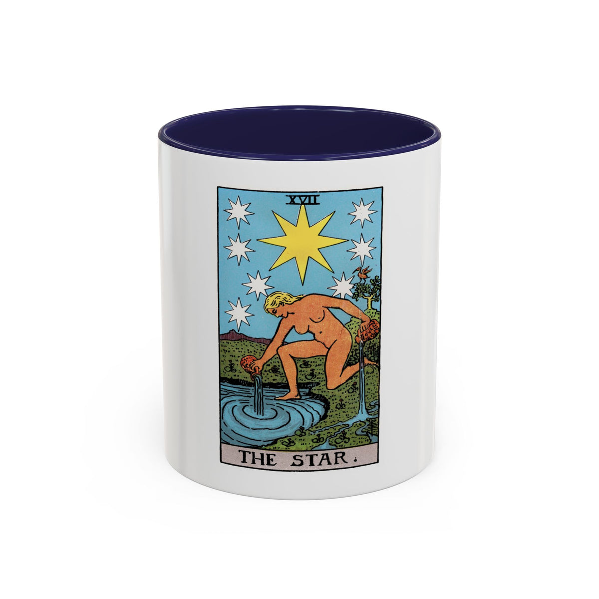 The Star (Tarot Card) Accent Coffee Mug