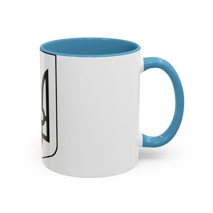 Lesser Coat of Arms of Ukraine 2 - Accent Coffee Mug