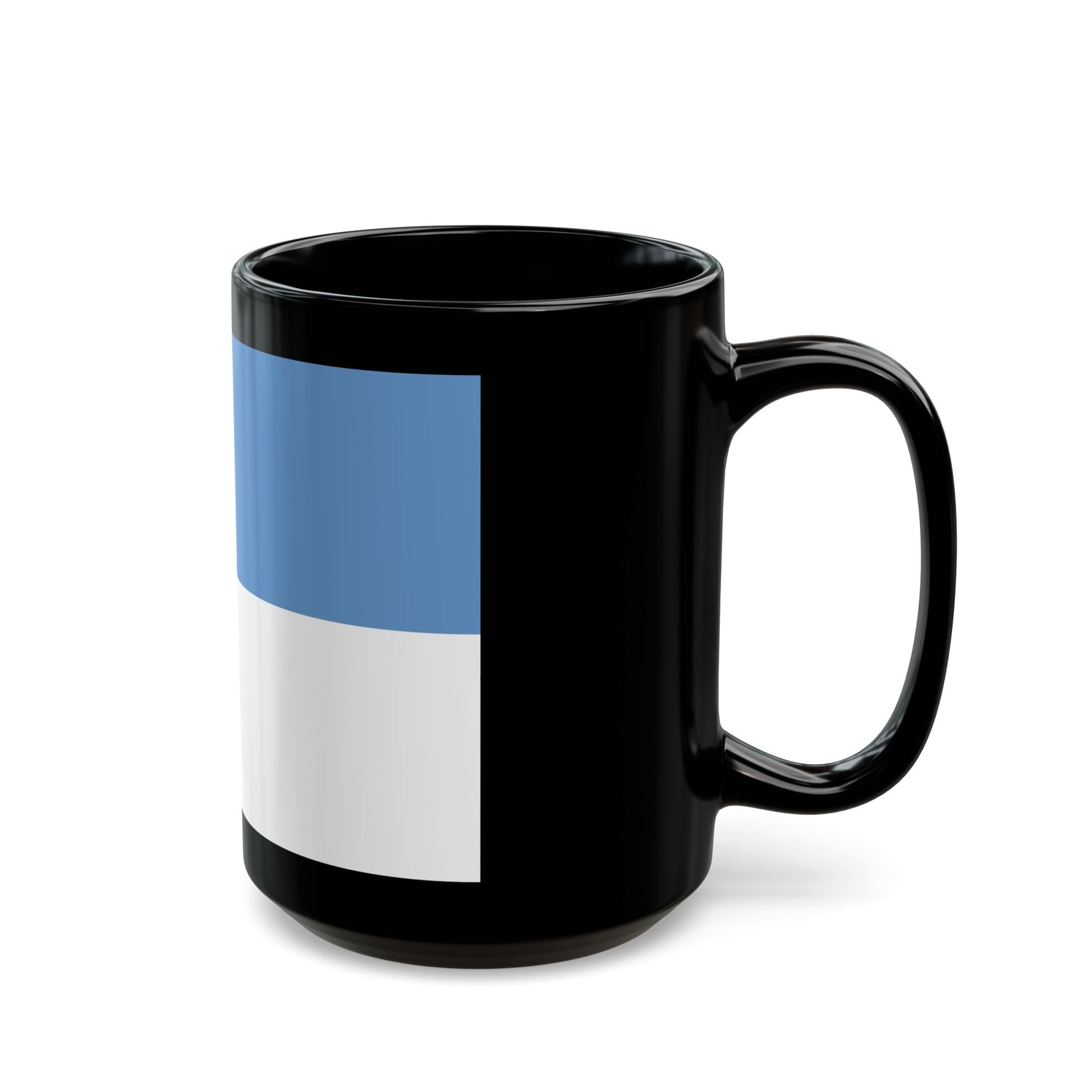 Flag of Puno capital of the Puno Region Peru - Black Coffee Mug-Go Mug Yourself