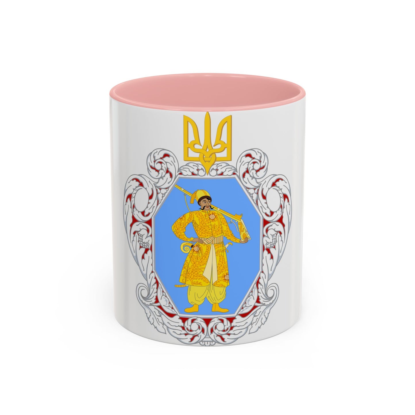 Coat of Arms of the Ukrainian State - Accent Coffee Mug