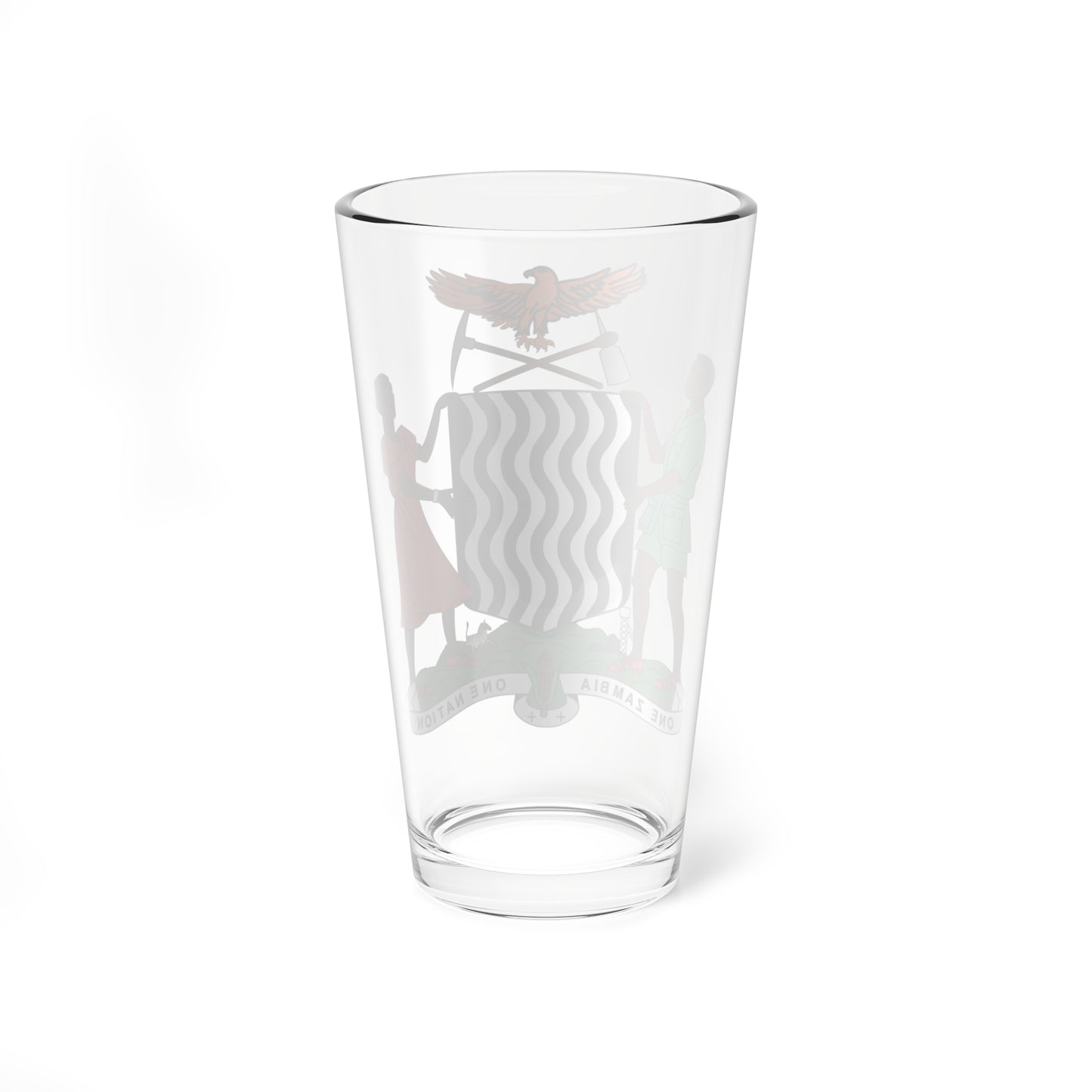 Coat of arms of Zambia (Zambia) (Coat of Arms) Pint Glass 16oz