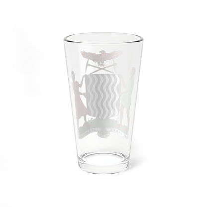 Coat of arms of Zambia (Zambia) (Coat of Arms) Pint Glass 16oz