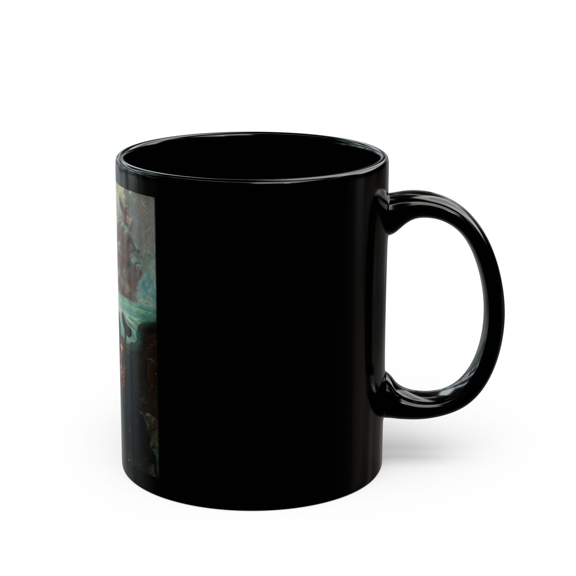 Conspiracy, Treasure Island interior illustration - Black Coffee Mug-Go Mug Yourself