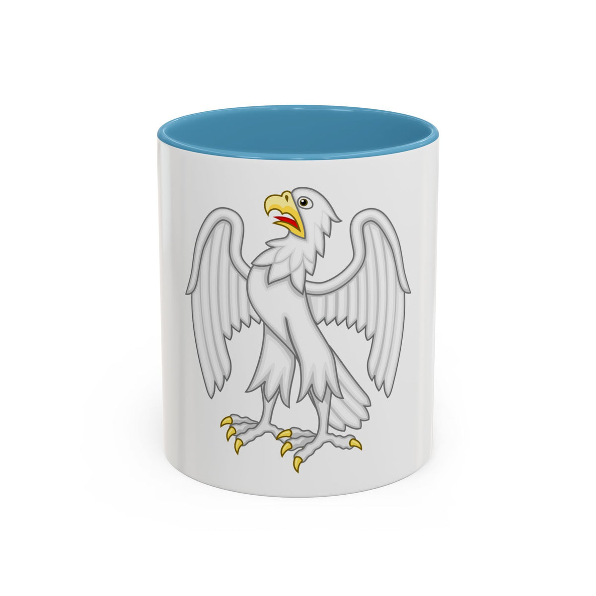 Silver Falcon Badge of Edward III - Accent Coffee Mug