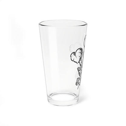 Ich dien (United Kingdom) (Coat of Arms) Pint Glass 16oz