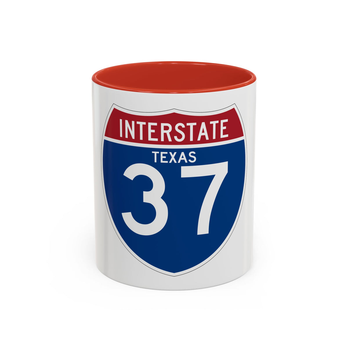 Interstate 37 (U.S. Highways) Accent Coffee Mug