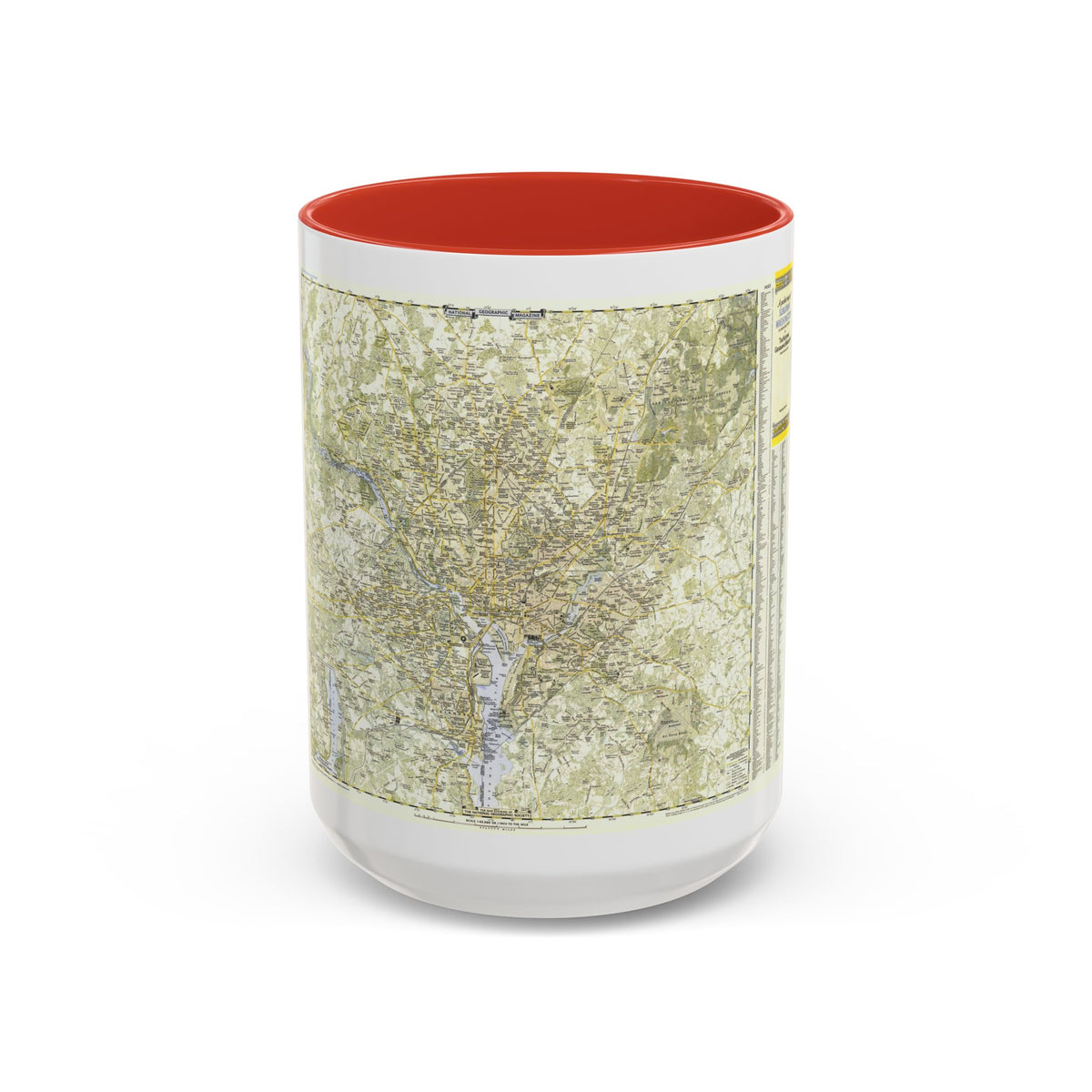 USA - Washington, Suburban (1948) (Map) Accent Coffee Mug