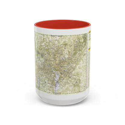 USA - Washington, Suburban (1948) (Map) Accent Coffee Mug
