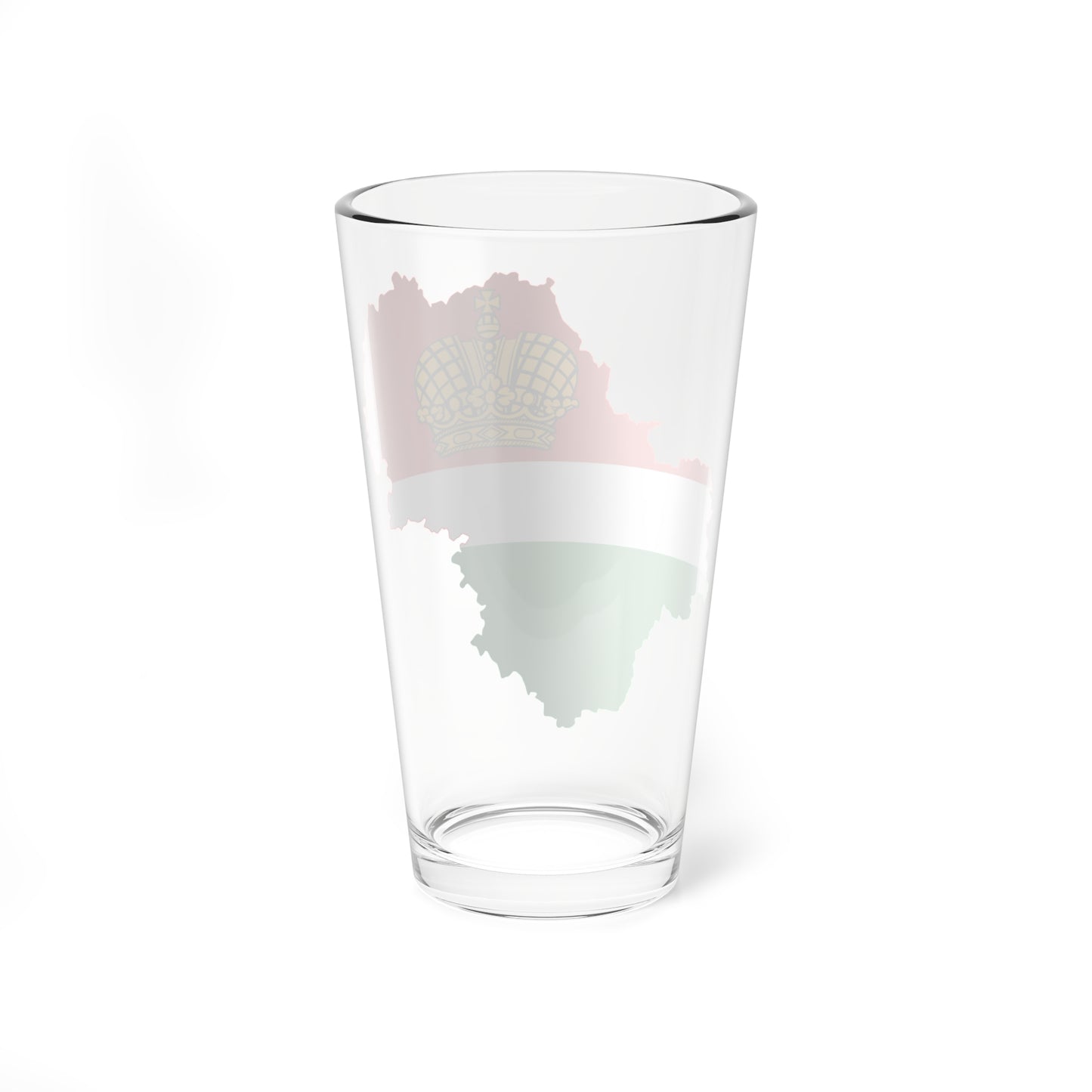 Flag-map of Kaluga Oblast (Russia) Pint Glass 16oz