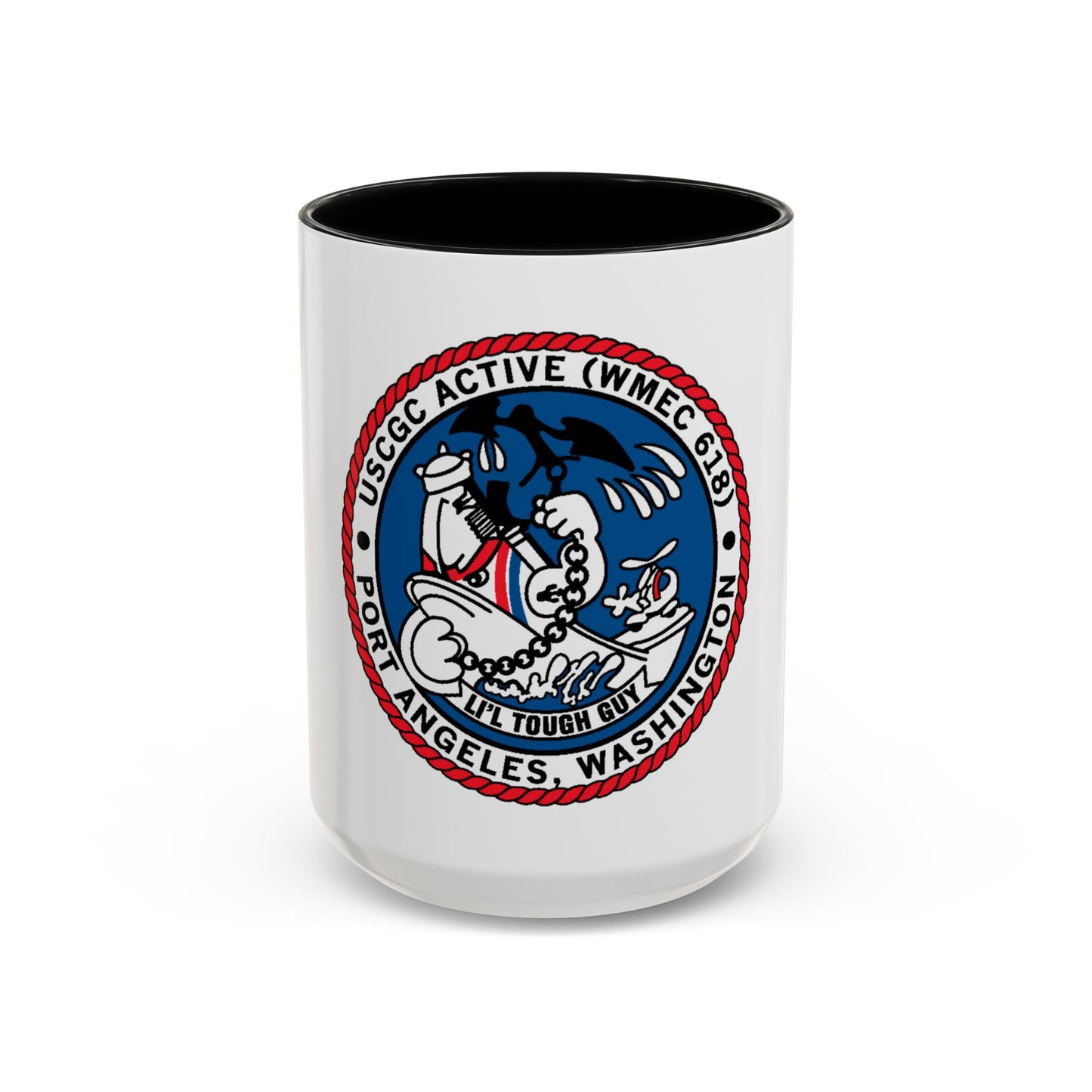 USCGC Active WMEC 618 Port Angeles WA (U.S. Coast Guard) Accent Coffee Mug