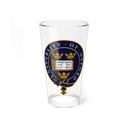 Uni Oxford logo (England) (Coat of Arms) Pint Glass 16oz