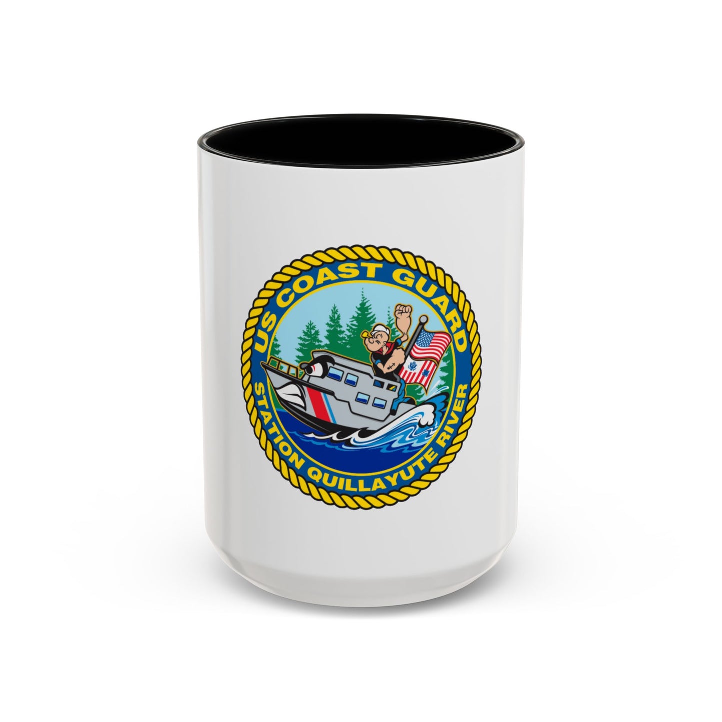 USCGS Quillayute River (U.S. Coast Guard) Accent Coffee Mug