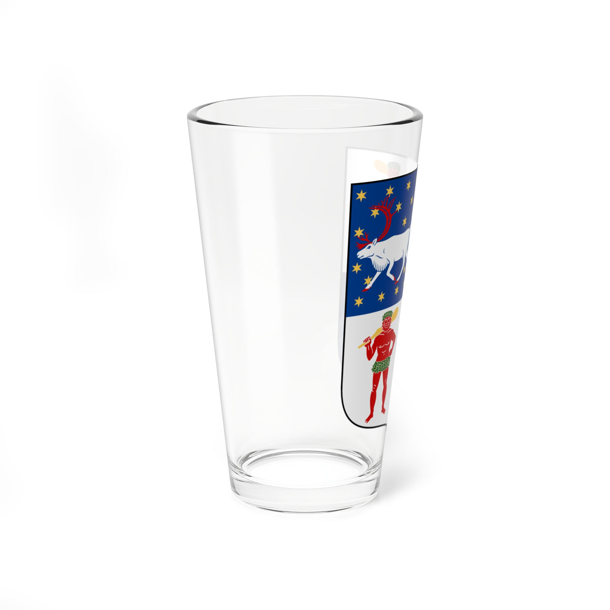 Norrbottens läns vapen (Sweden) (Coat of Arms) Pint Glass 16oz