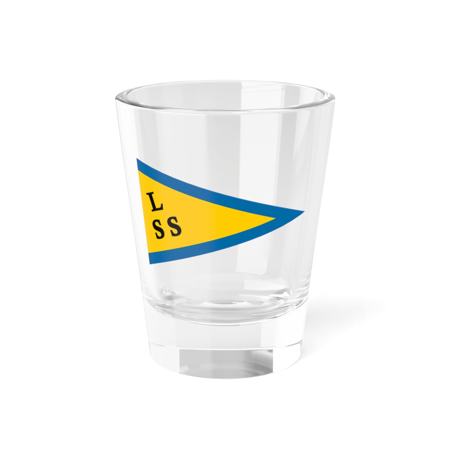 Burgee of Landskrona Segelsallskap (Sweden) Shot Glass 1.5oz