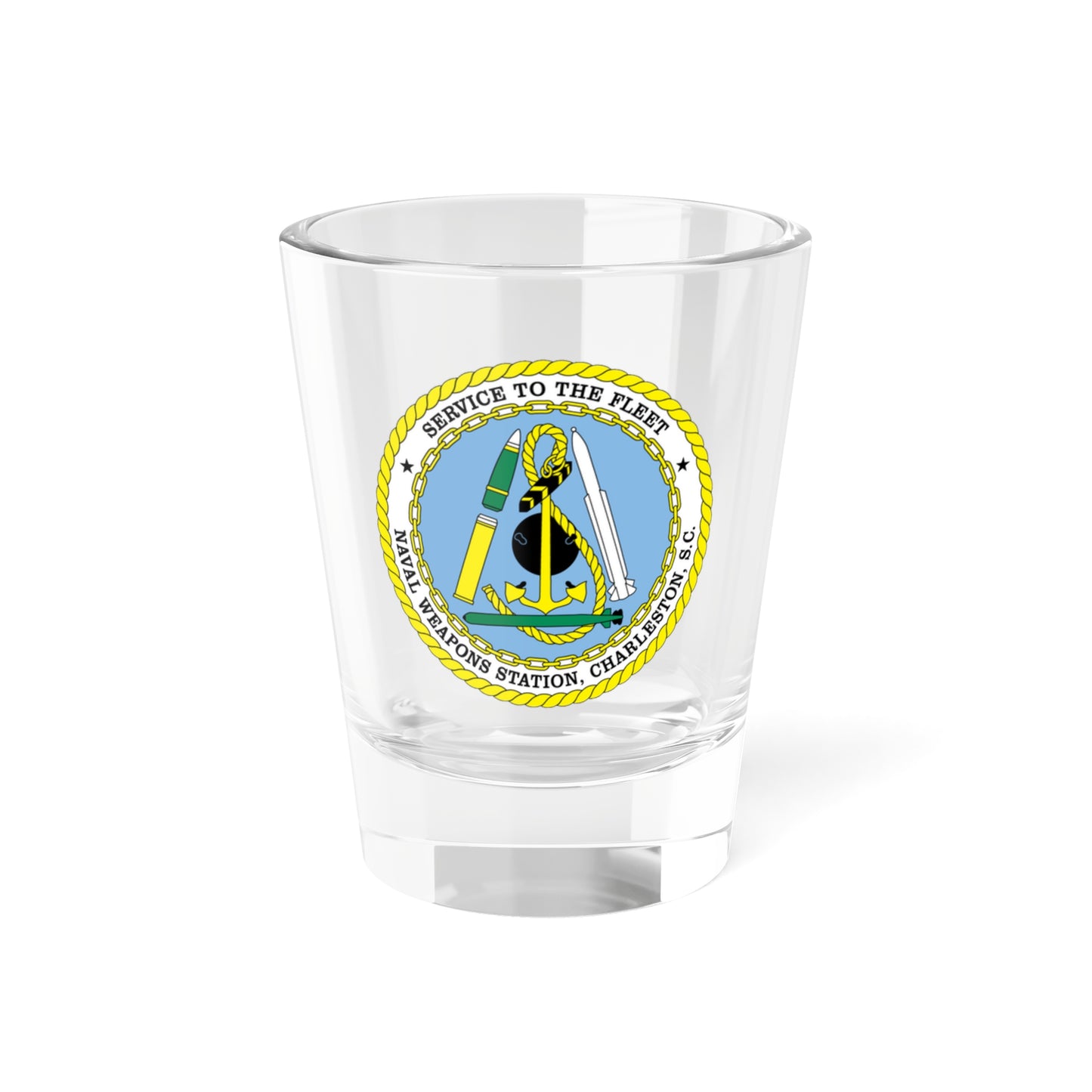 Naval Weapon Station Charleston SC (U.S. Navy) Shot Glass 1.5oz