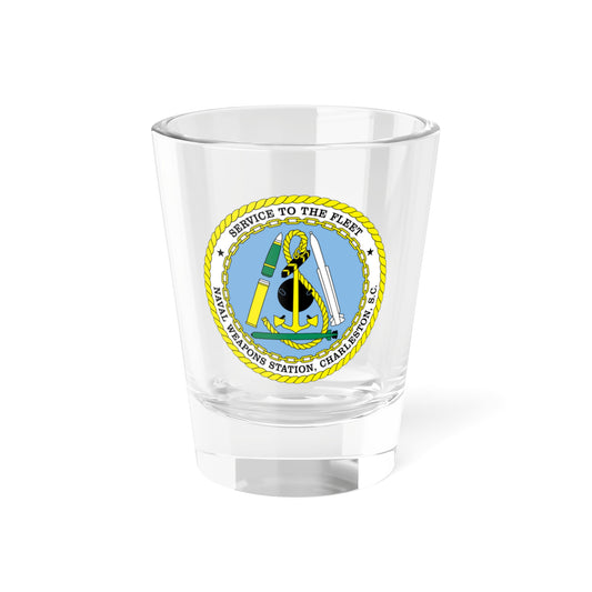 Verre à liqueur de la station d'armes navales de Charleston SC (US Navy) 1,5 oz