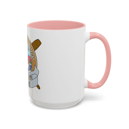 USCG Station Erie (U.S. Coast Guard) Accent Coffee Mug
