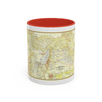 Middle East - Lands of the Bible Today (1956) (Map) Accent Coffee Mug