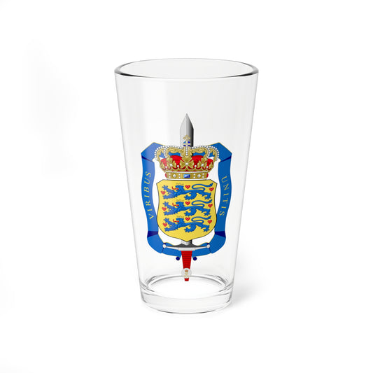 Emblem of the Defence Command Denmark (Denmark) (Coat of Arms) Pint Glass 16oz