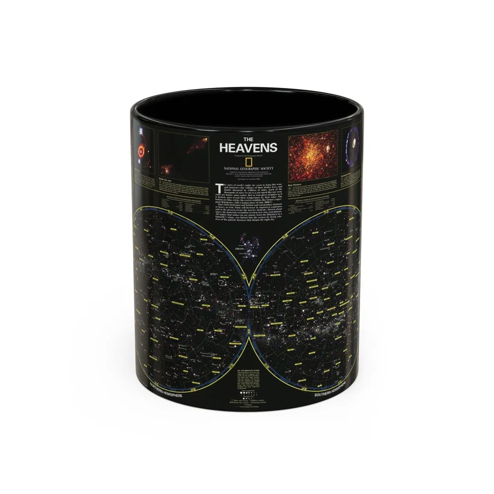 Heavens, The (1995) (Map) Accent Coffee Mug-11oz-Black-Go Mug Yourself