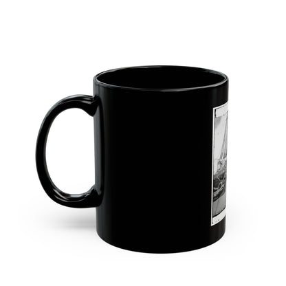 Union Soldiers On Deck Of U.S.S. New Hampshire, Off Charleston, S.C. (U.S. Civil War) Black Coffee Mug