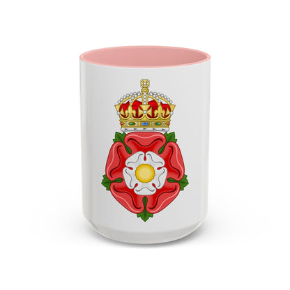 Tudor Rose, royally crowned - Accent Coffee Mug