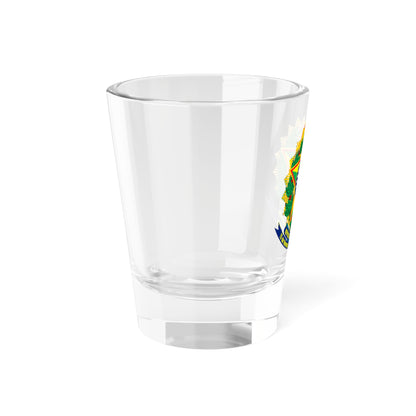 Coat of arms of Brazil (dark blue) - Shot Glass 1.5oz