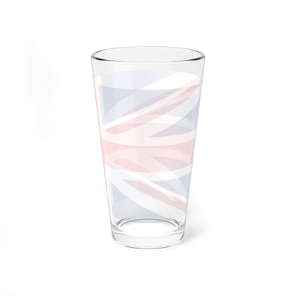 United Kingdom Flag Background (United Kingdom) Pint Glass 16oz