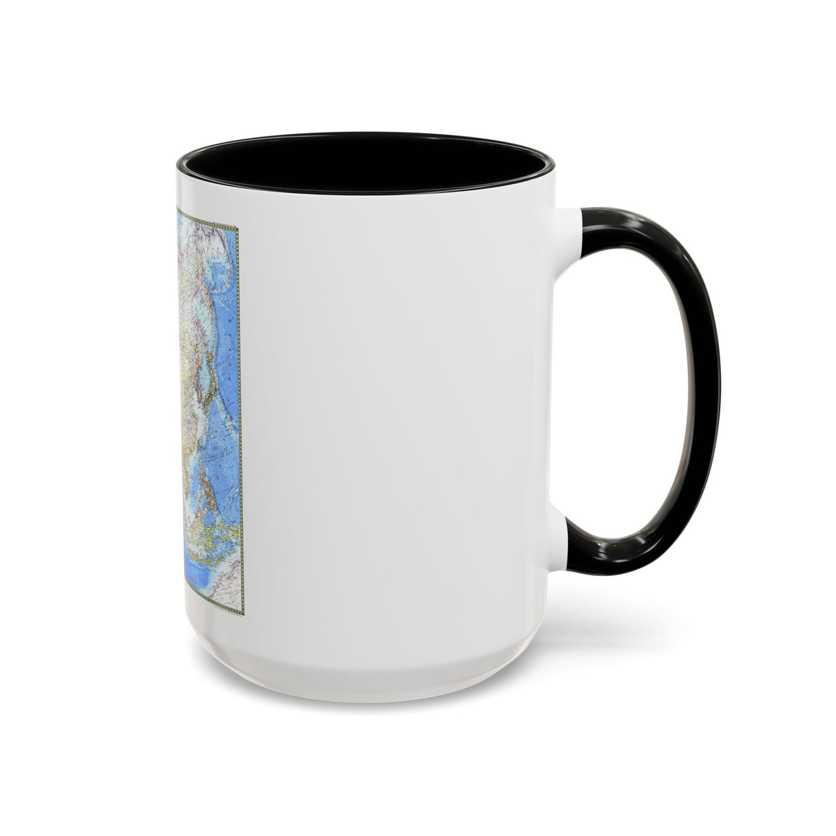 Asia (1971) (Map) Accent Coffee Mug