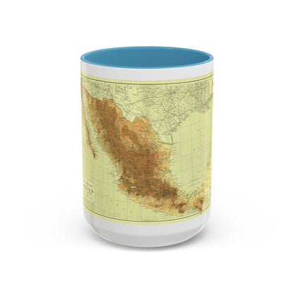 Central America & Mexico (1911) (Map) Accent Coffee Mug