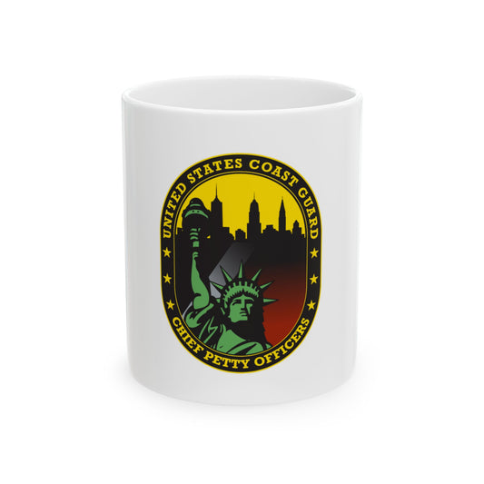 USCG Chief Petty Officer CPO (U.S. Coast Guard) White Coffee Mug