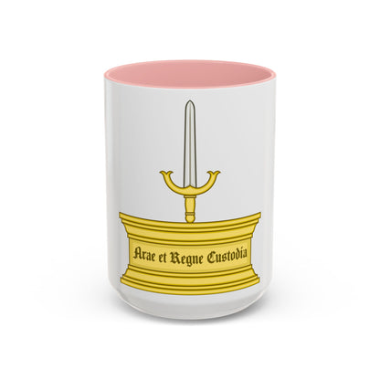 Altar and Sword Badge of Mary I - Accent Coffee Mug