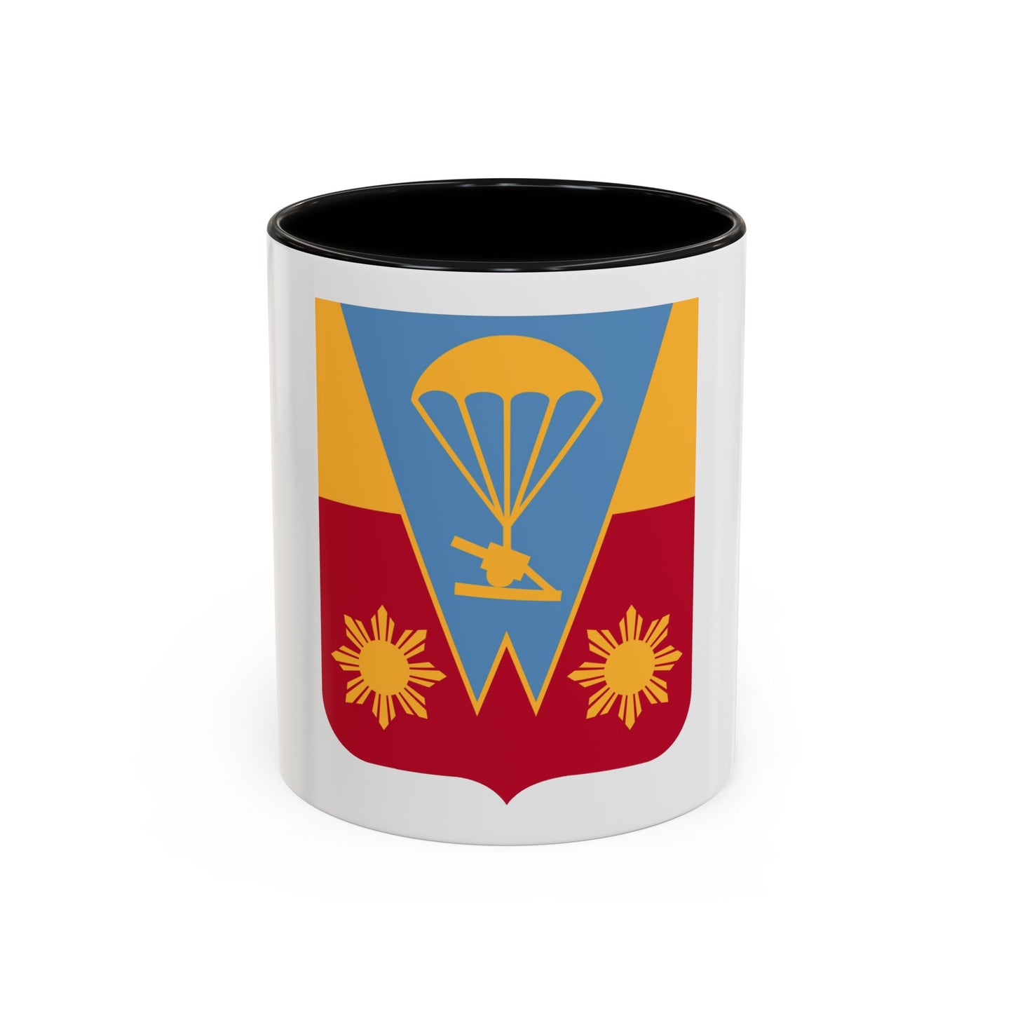 674th Airborne Field Artillery Battalion v2 (U.S. Army) Accent Coffee Mug