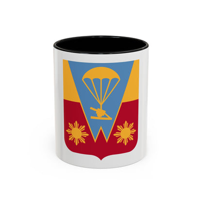 674th Airborne Field Artillery Battalion v2 (U.S. Army) Accent Coffee Mug