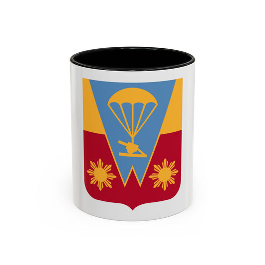 674th Airborne Field Artillery Battalion v2 (U.S. Army) Accent Coffee Mug