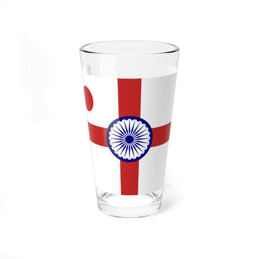 Vice Admiral of the Indian Navy rank flag (India) Pint Glass 16oz