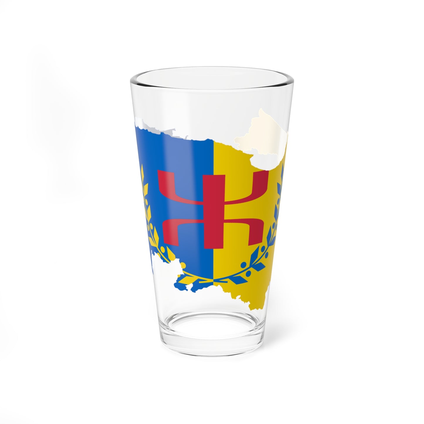 Flag map of MAK (Algeria) Pint Glass 16oz